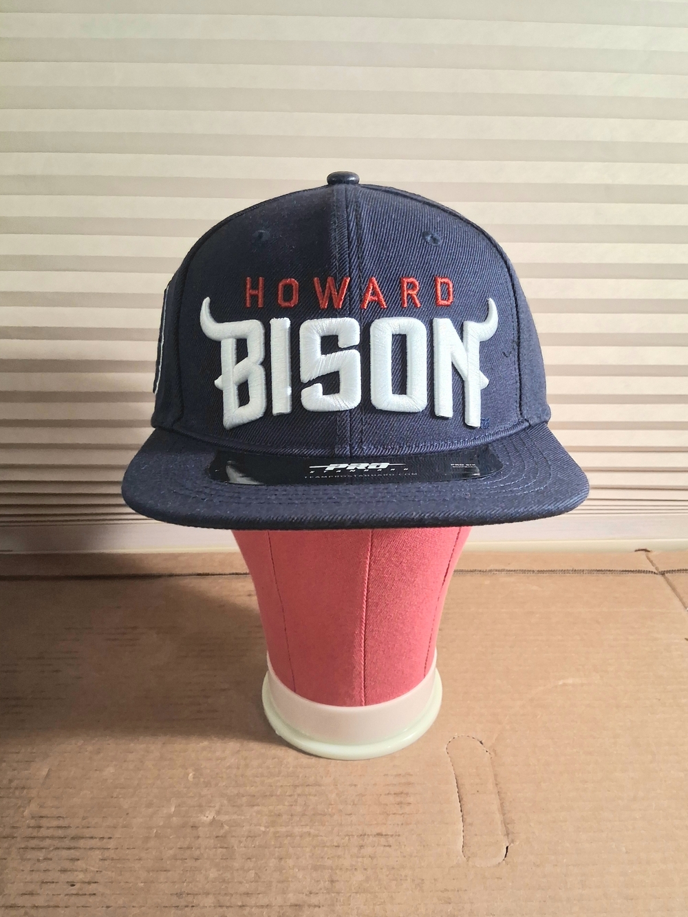 Howard Bison Navy Snapback Hat